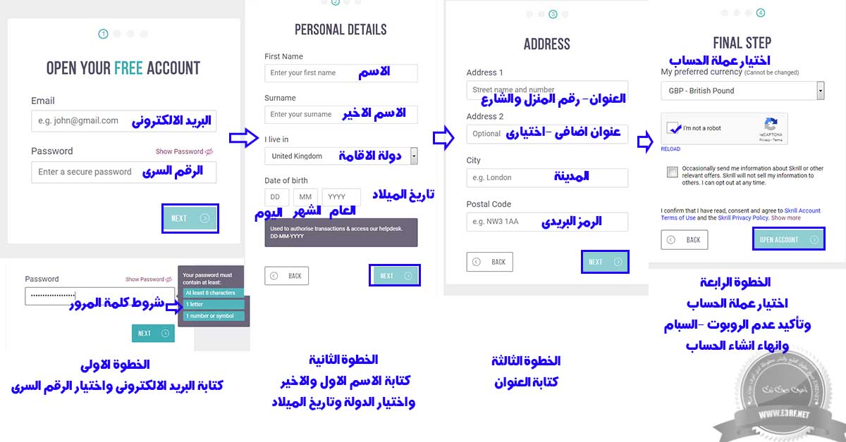 شرح شامل البنك الالكترونى سكريل skrill مونى بوكرز moneybookers سابقا 