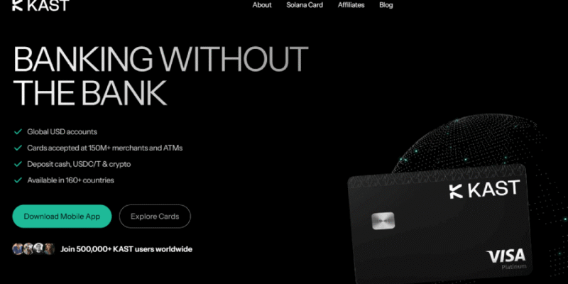 فيزا Kast: احصل على حساب بنكي أمريكي حقيقي وبطاقة مجانية (الدليل الشامل 2025)
