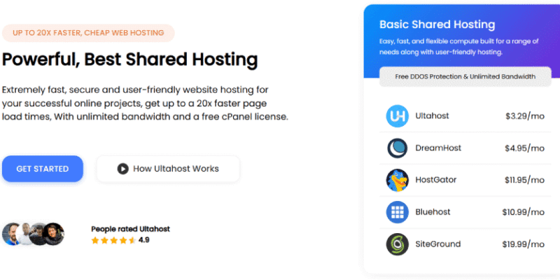 لماذا استضافة ultahost افضل من hostinger في 2025؟